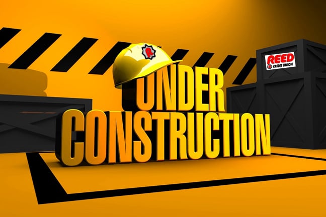 Under Construction Sign of Credit Union